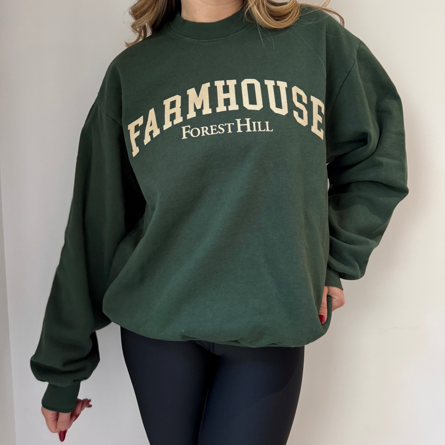 Farmhouse Classic Green Crewneck